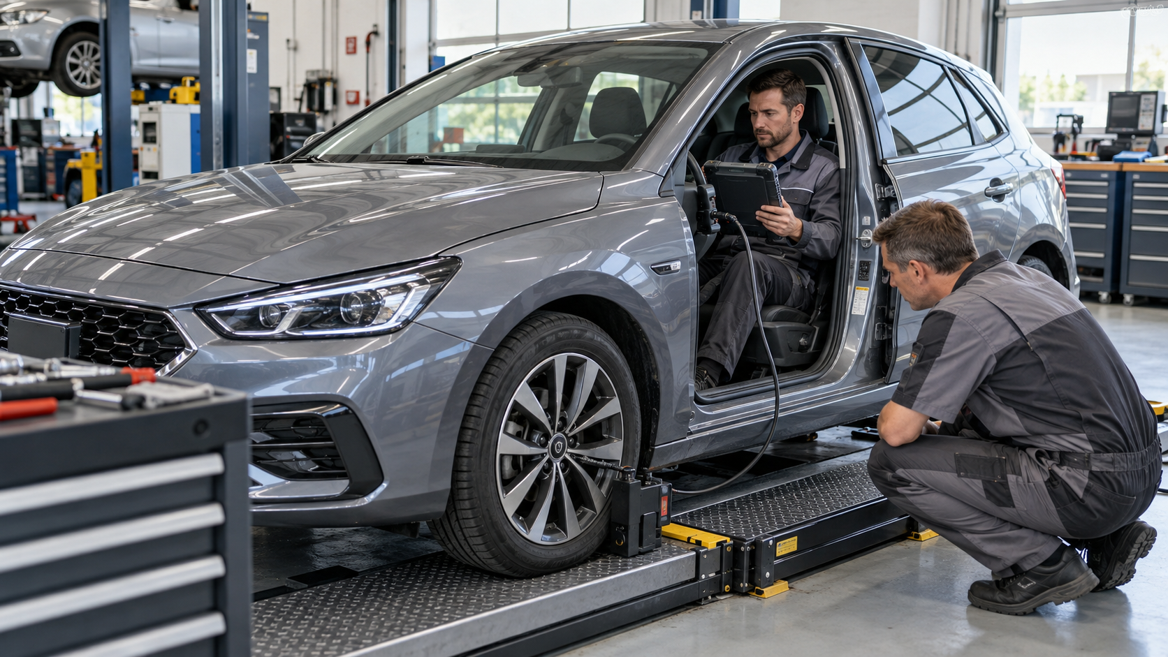 Диагностика рывков автомобиля при медленном движении в автосервисе